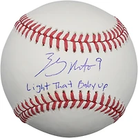 Zach Neto Los Angeles Angels Autographed Baseball with "Light That Baby Up!" Inscription