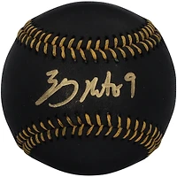 Balle de baseball en cuir noir autographiée par Zach Neto, des Angels de Los Angeles