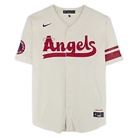 Zach Neto Los Angeles Angels Autographed Cream Nike City Connect Replica Jersey