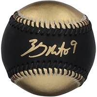 Zach Neto Los Angeles Angels Autographed Gold & Black Leather Baseball