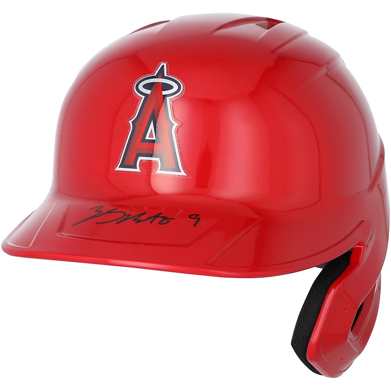 Casque de frappeur réplique Rawlings autographié par Zach Neto des Angels de Los Angeles