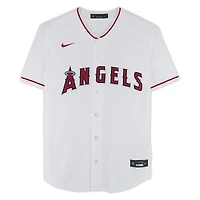 Zach Neto Los Angeles Angels Autographed White Nike Replica Jersey