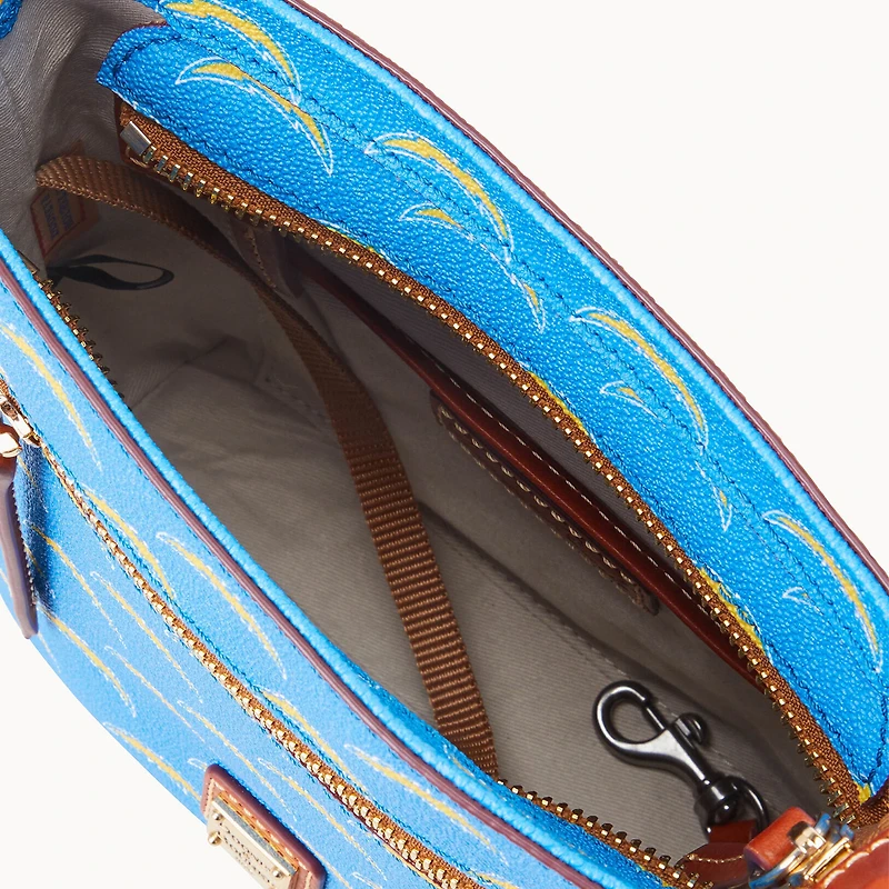 Dooney & Bourke Los Angeles Chargers Signature Small Zip Crossbody Pursuit