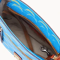 Dooney & Bourke Los Angeles Chargers Signature Small Zip Crossbody Pursuit