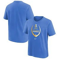 T-shirt Los Angeles Chargers Icon Nike Powder Blue pour fille préscolaire