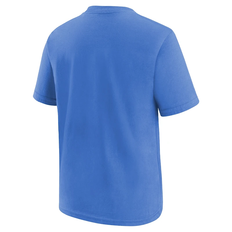 T-shirt Los Angeles Chargers Icon Nike Powder Blue pour fille préscolaire