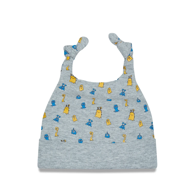 Bonnet en tricot à revers Critter New Era gris chiné Los Angeles Chargers pour bébé