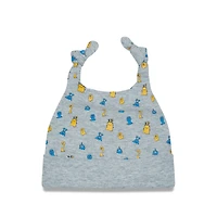 Bonnet en tricot à revers Critter New Era gris chiné Los Angeles Chargers pour bébé