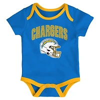 Ensemble de trois pièces pour bébé Outerstuff Los Angeles Chargers All Day Play