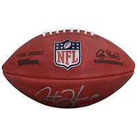 Justin Herbert & Omarion Hampton Los Angeles Chargers Autographed Duke Full Color Football