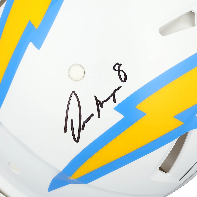 Justin Herbert & Omarion Hampton Los Angeles Chargers Autographed Riddell Speed Authentic Helmet