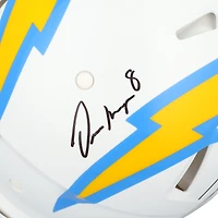 Justin Herbert & Omarion Hampton Los Angeles Chargers Autographed Riddell Speed Authentic Helmet
