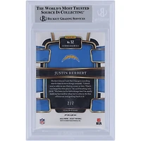 Justin Herbert Los Angeles Chargers 2023 Panini Select Green & Black Snakeskin Prizm #52 #2/2 BGS Authenticated 9 Card - 9.5,9.5,9.5,8 Subgrades