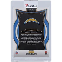 Justin Herbert Los Angeles Chargers 2024 Panini Select Zebra Prizm #41 Card