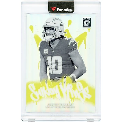 Carte Justin Herbert des Chargers de Los Angeles 2025 Panini Donruss Optic Sunday Kings Case Hit n° 3