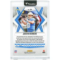 Justin Herbert Los Angeles Chargers 2025 Panini Phoenix Gold Snowflake Prizm #58 #8/10 Card