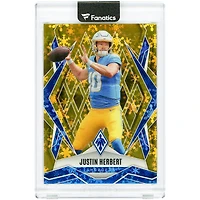 Justin Herbert Los Angeles Chargers 2025 Panini Phoenix Gold Snowflake Prizm #58 #8/10 Card