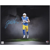 Justin Herbert Los Angeles Chargers Autographed 16" x 20" Smoke Entrance Spotlight Photograph