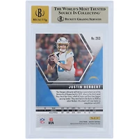 Justin Herbert Los Angeles Chargers Autographed 2020 Panini Mosaic NFL Debut #263 Beckett Fanatics Witnessed Authenticated 9.5/10 Rookie Card