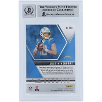 Justin Herbert Los Angeles Chargers Autographed 2020 Panini Mosaic #204 Beckett Fanatics Witnessed Authenticated 9/10 Rookie Card