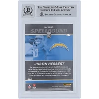 Justin Herbert Los Angeles Chargers Autographed 2022 Panini Donruss Elite Spellbound R Red #SB-JH3 #/99 Beckett Fanatics Witnessed Authenticated 10 Card 