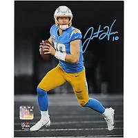 Photo dédicacée de Justin Herbert, joueur des Chargers de Los Angeles (8 x 10 pouces), prise lors de sa sortie en salle.