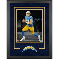 Justin Herbert Los Angeles Chargers Autographed Deluxe Framed 16" x 20" Spotlight Photograph 