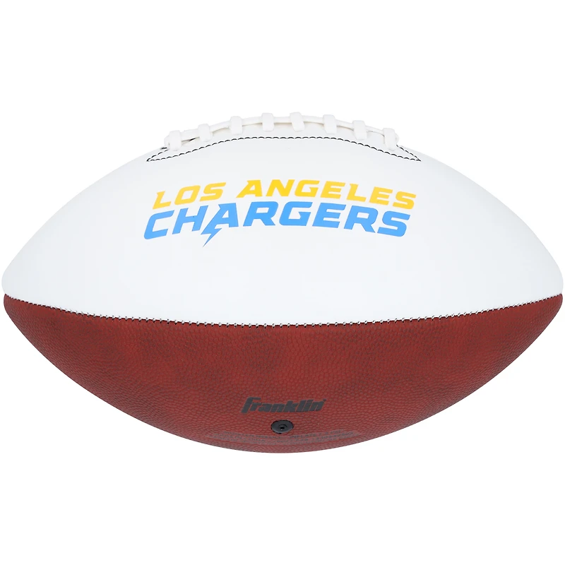 Justin Herbert Los Angeles Chargers Autographed Franklin White Panel Football with "2020 OROY" Inscription