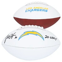 Justin Herbert Los Angeles Chargers Autographed Franklin White Panel Football with "2020 OROY" Inscription