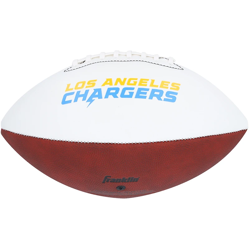 Justin Herbert Los Angeles Chargers Autographed Franklin White Panel Football