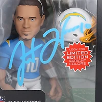 Figurine de 6 pouces dédicacée de Justin Herbert des Los Angeles Chargers, série 3, GameChangers
