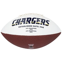 Justin Herbert Los Angeles Chargers Autographed Jardin White Panel Football with "LA Strong" Inscription
