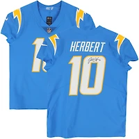 Maillot Nike Elite bleu poudre autographié par Justin Herbert des Los Angeles Chargers