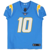 Maillot Nike Elite bleu poudre autographié par Justin Herbert des Los Angeles Chargers