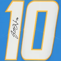 Justin Herbert Los Angeles Chargers Maillot Nike Limité Bleu Poudre Autographié