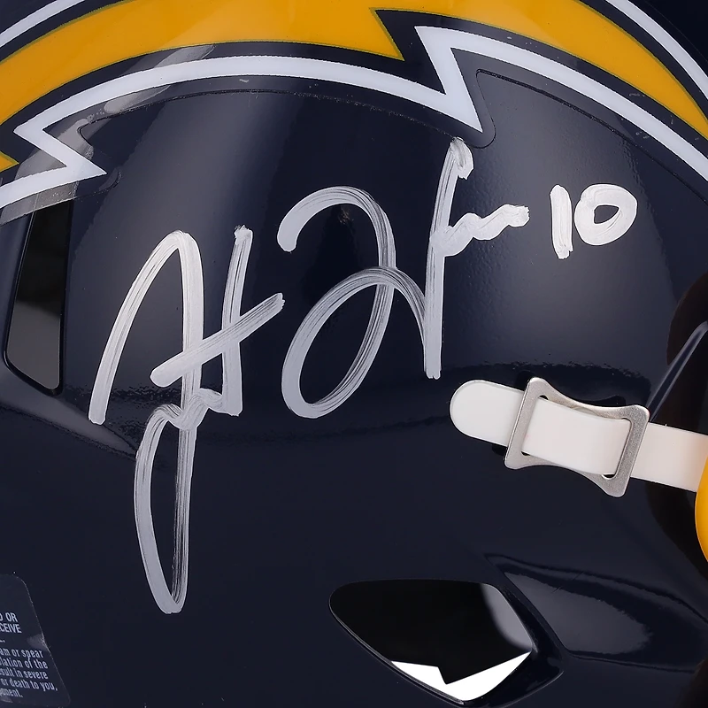 Justin Herbert Los Angeles Chargers Autographed Riddell 1974-87 Throwback Speed Mini Helmet