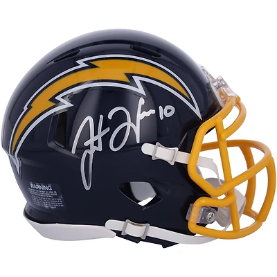 Justin Herbert Los Angeles Chargers Autographed Riddell 1974-87 Throwback Speed Mini Helmet