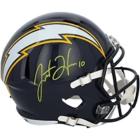 Justin Herbert Los Angeles Chargers Autographed Riddell 2025 Alternate Speed Replica Helmet