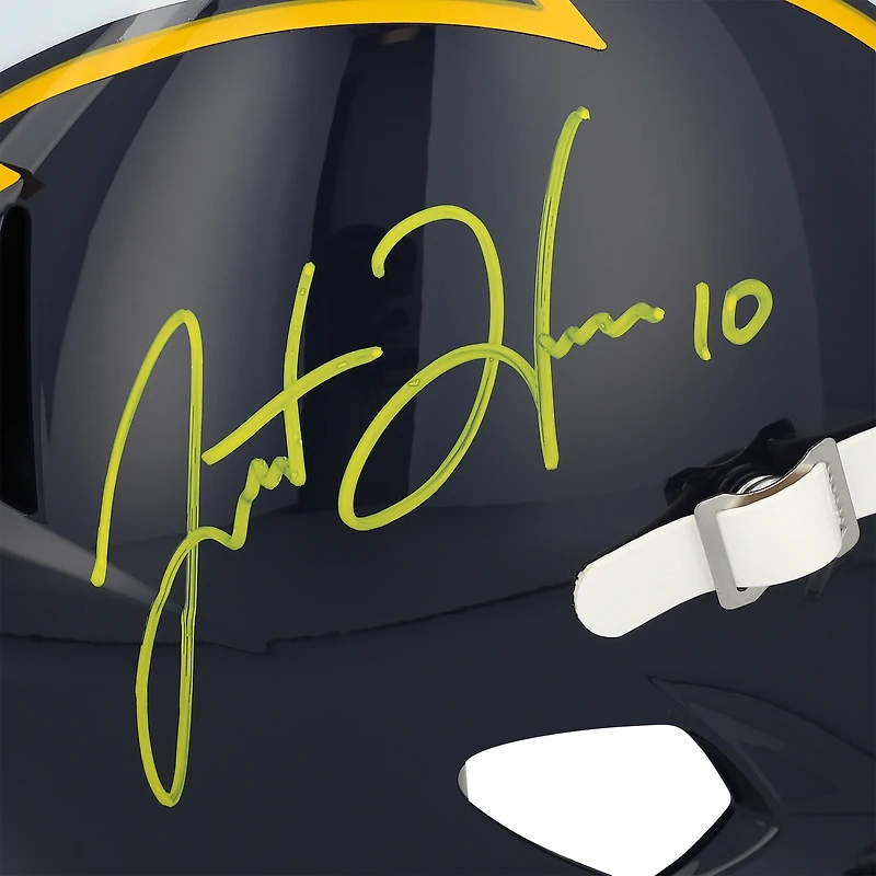 Justin Herbert Los Angeles Chargers Autographed Riddell 2025 Alternate Speed Replica Helmet