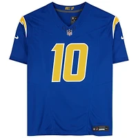 Maillot Nike Vapor F.U.S.E. Royal dédicacé par Justin Herbert des Los Angeles Chargers