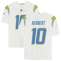 Justin Herbert Los Angeles Chargers Autographed White Nike Limited Jersey