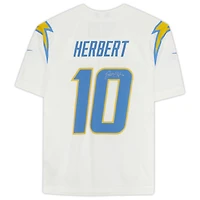 Justin Herbert Los Angeles Chargers Autographed White Nike Limited Jersey