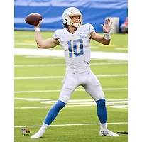 Justin Herbert Los Angeles Chargers Photographie de lancer non signée