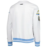 LA Chargers Pro Standard Blanc Mash Up Sweat à capuche épais