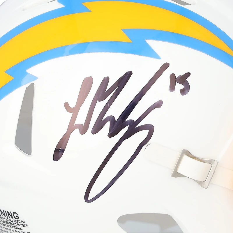 Ladd McConkey Los Angeles Chargers Autographed Riddell Speed Mini Helmet