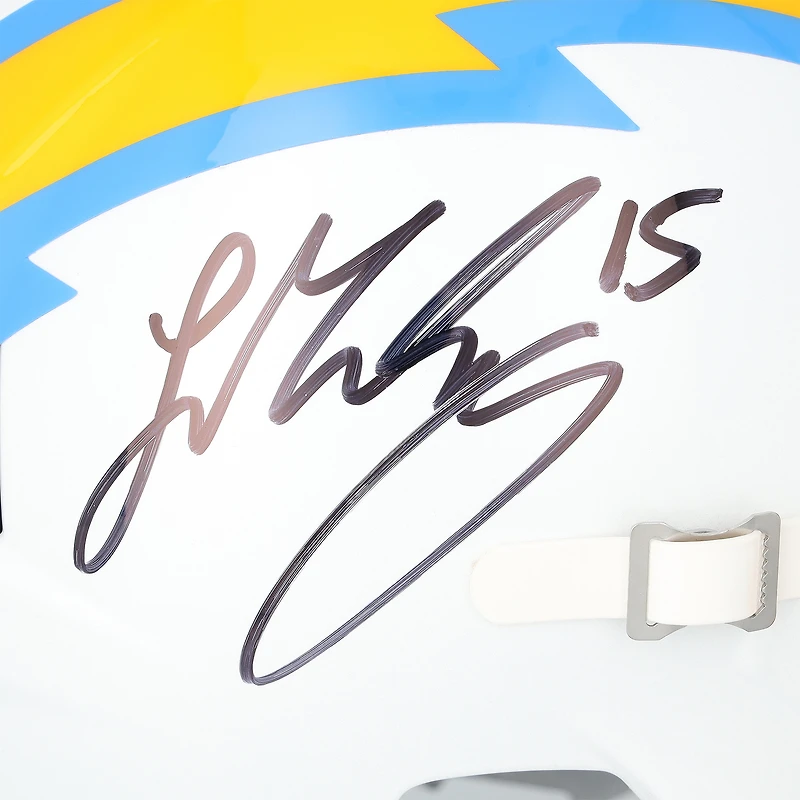 Ladd McConkey Los Angeles Chargers Autographed Riddell Speed Replica Helmet