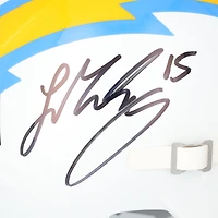 Ladd McConkey Los Angeles Chargers Autographed Riddell Speed Replica Helmet