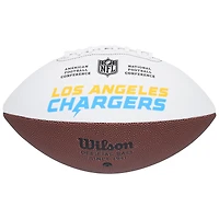 Ladd McConkey Los Angeles Chargers Autographed Wilson White Panel Football