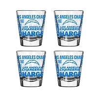 Ensemble de 4 verres à shot de 6 cl (2 oz) Logo Brands Los Angeles Chargers
