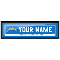 Los Angeles Chargers - 6'' x 22'' Art encadré personnalisé